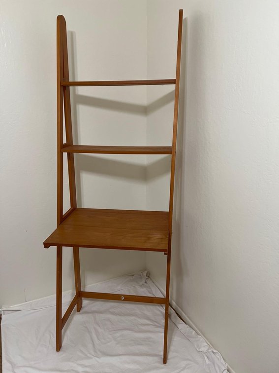 6 Foot Tall Desk Bookshelf Combo