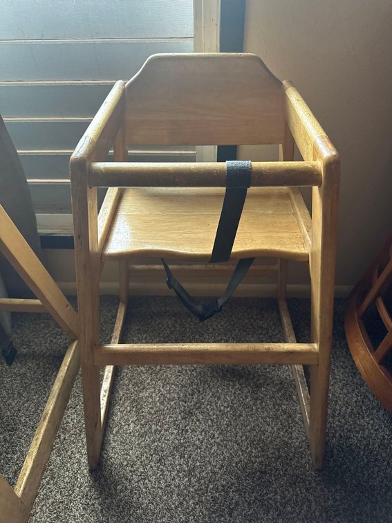 Wooden Child High Chair 