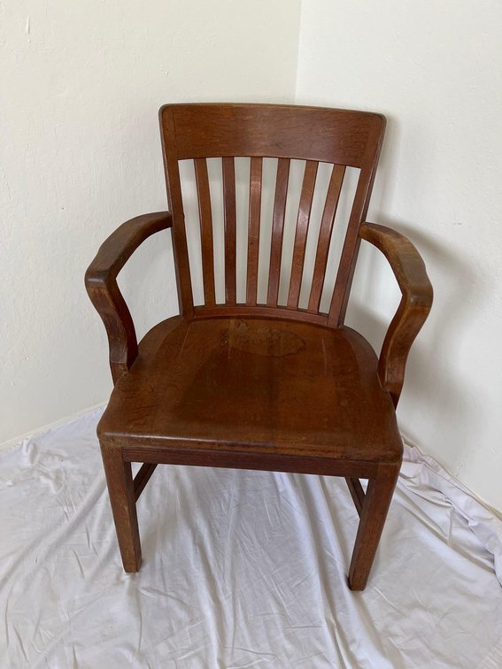 1940s Vintage The Sikes Company "Bank of England" Courthouse Arm Chair