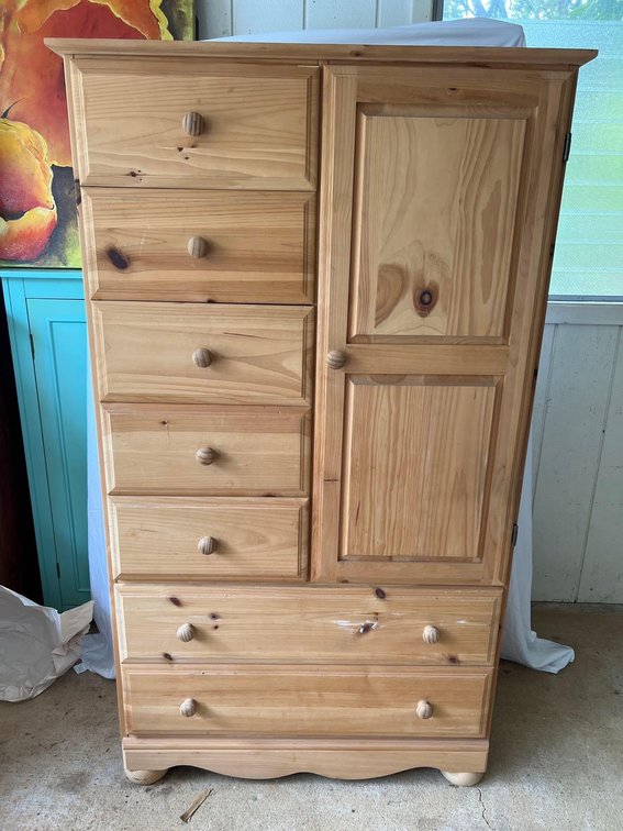 Raw Wood Dresser