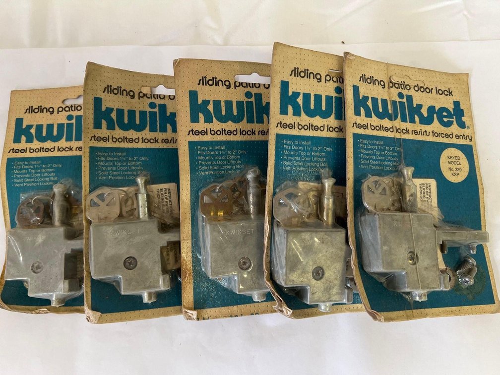 (X's5) Kwikset Patio Door Locks 
