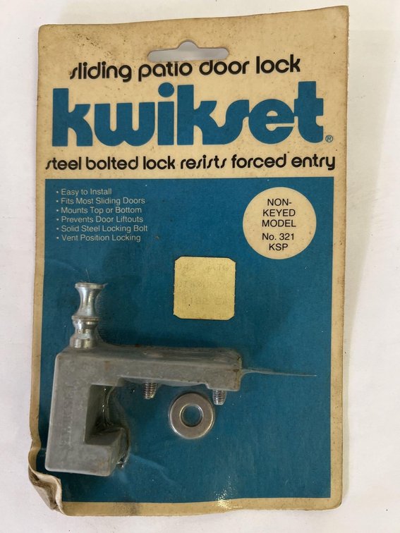 Kwikset Sliding Door Lock 