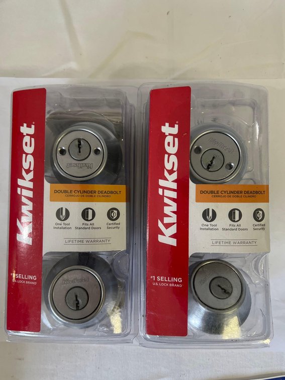 (X's2) Kwikset Double Cylinder Deadbolt with Microban