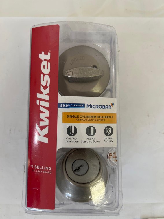 Kwikset Single Cylinder Deadbolt with Microban