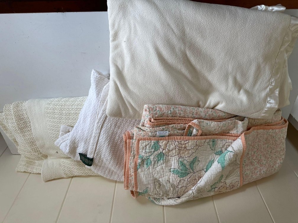 Martha Steward and Ralph Lauren Blankets with Bed Pillow 