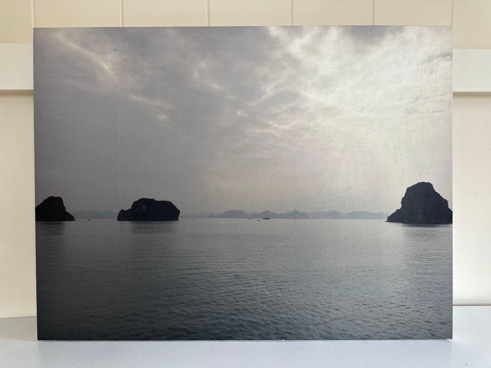 Cloudy Seascape Print on Canvas 