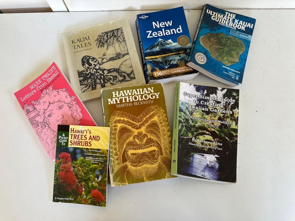Mixed Lot of Books on Hawaii, Mythology and New Zealand 