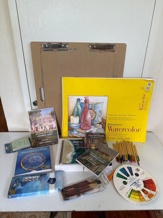 Mixed Lot of Water Color Art Supplies