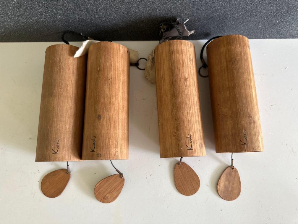 (X's 4) Koshi Wood Wind Chimes 