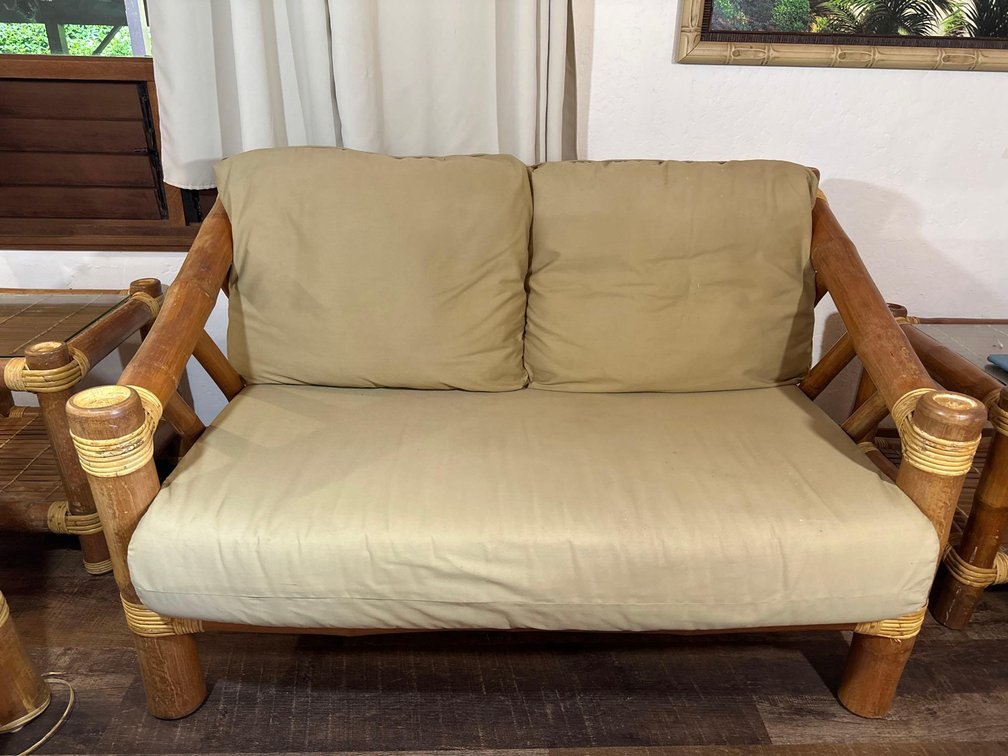 Island Bamboo Rattan Style Love Seat