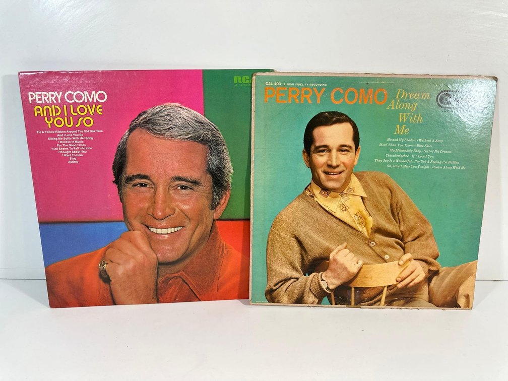 (X's 2) Vintage Perry Como Vinyl Records 