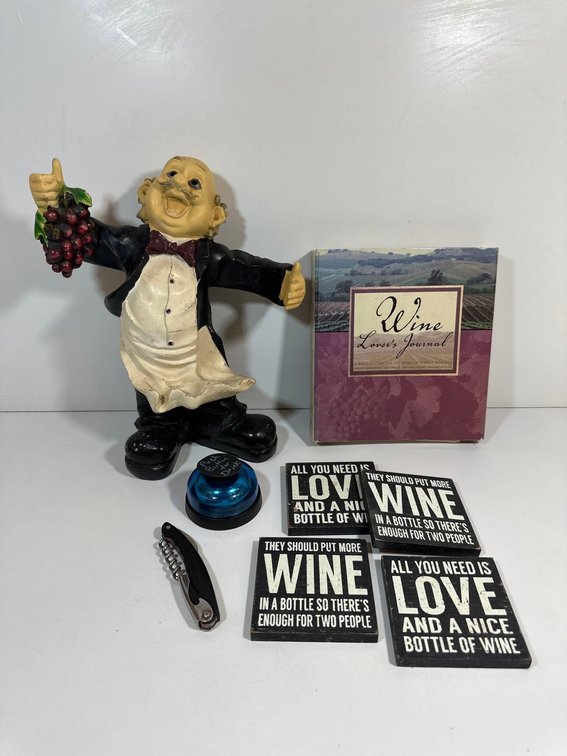 wine Bottle Holder, Wine Lovers Journal, Wine Coasters and More 
