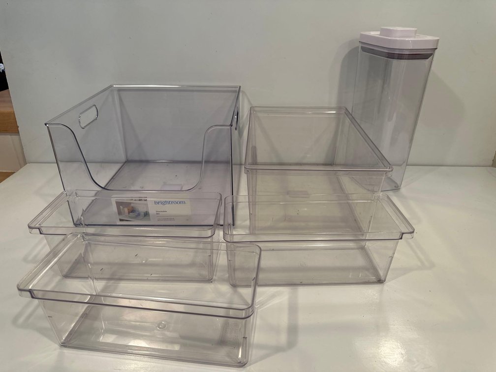 Clear Plastic Organizer Bins 