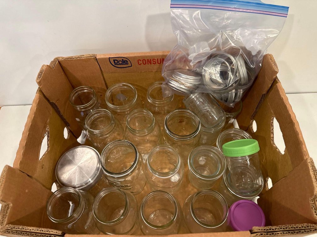 Mixed Lot of Glass Jars 