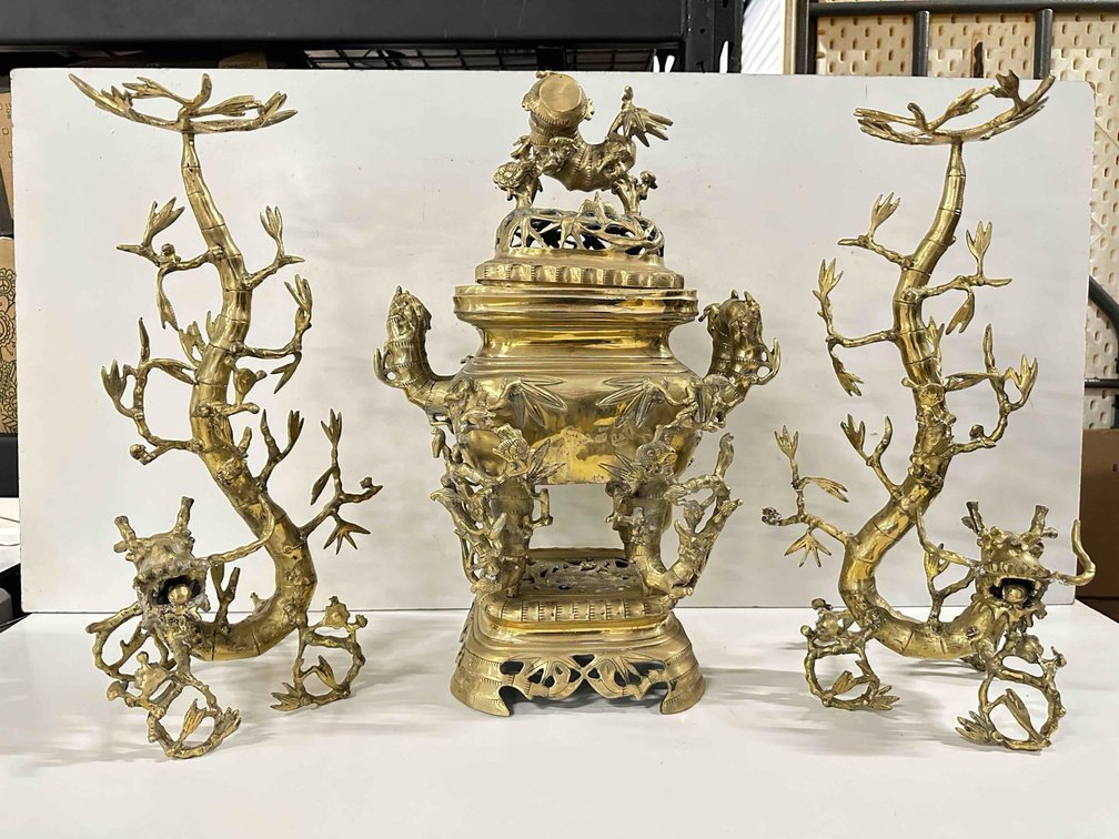 Late 19th-Early 20th Century RARE Incense Burner Bronze from Vietnam