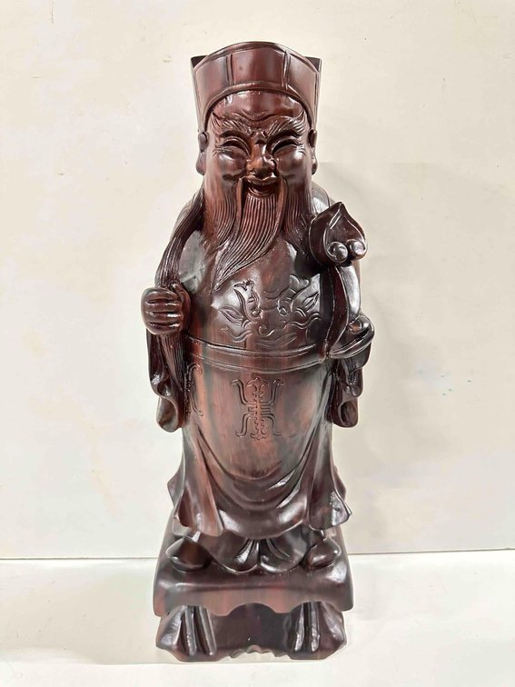 Chinese Wood Carved Statue 