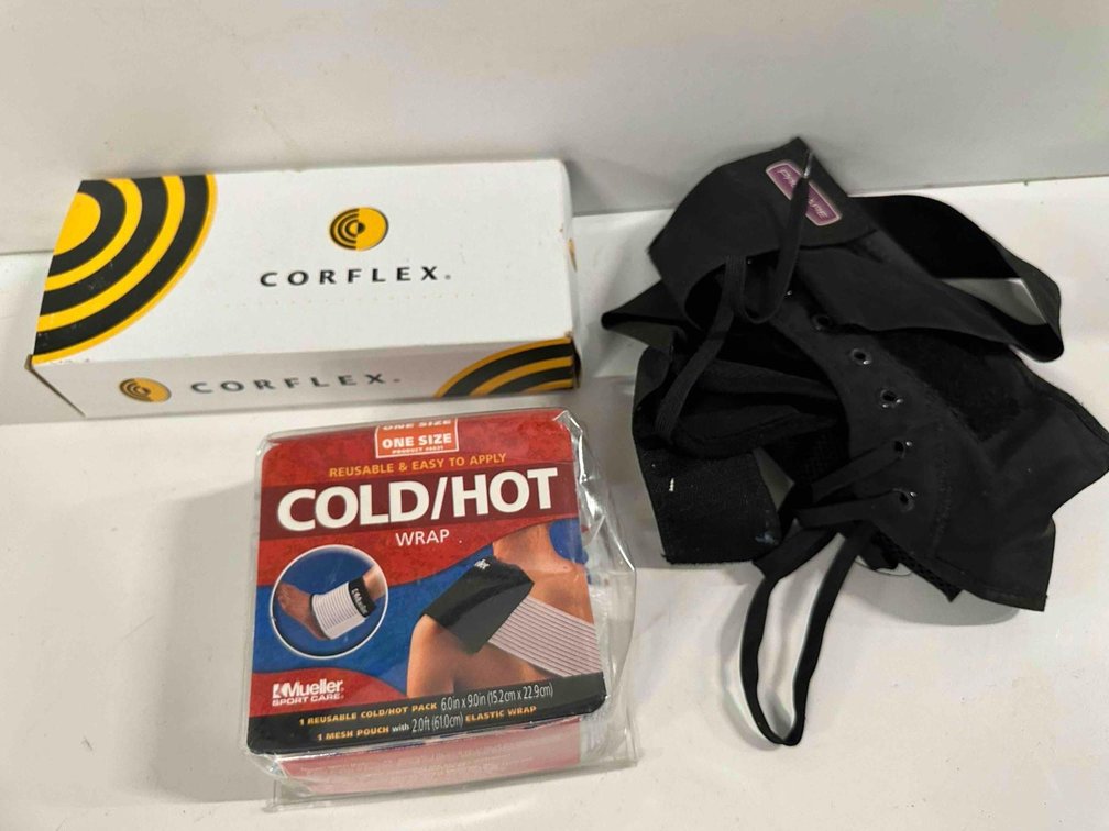 Corflex, Cold/Hot Wrap and Ankle Brace 