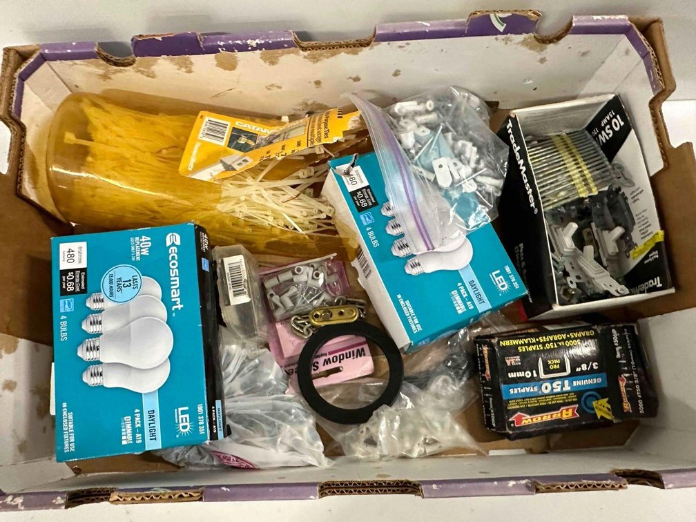 Light Bulbs, Zip Ties and Hardware 