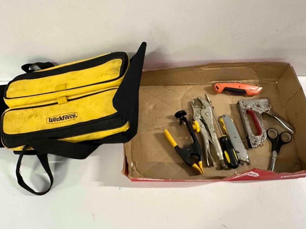 Workforce Tool Bag and Misc Hand Tools 