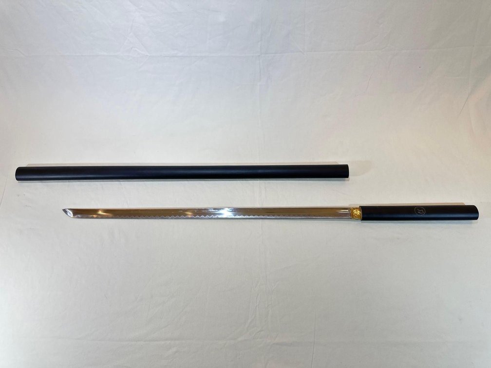 Samurai Sword with Solid Black Sheath