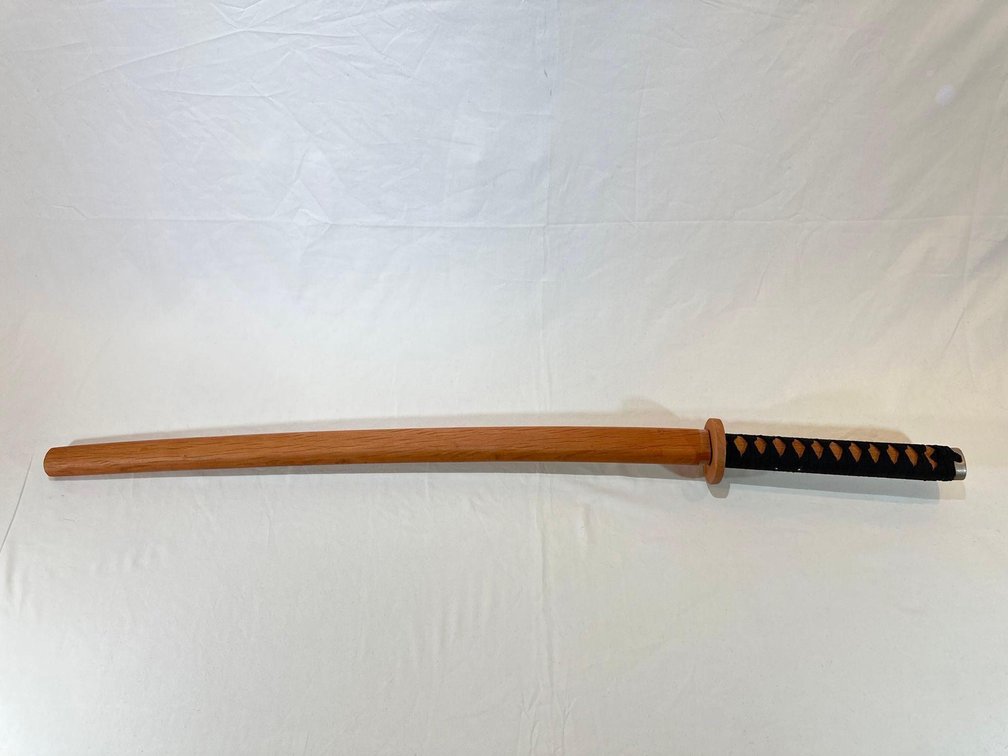 Hand Crafted Samurai Wood Sword with Wood Sheath  