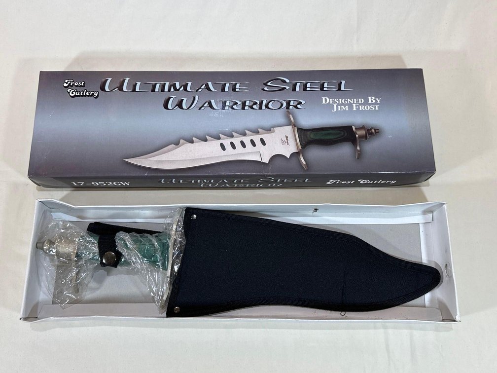 New in Box - Frost Cutlery Ultimate Steel Warrior Dagger Designed by Jim Frost 