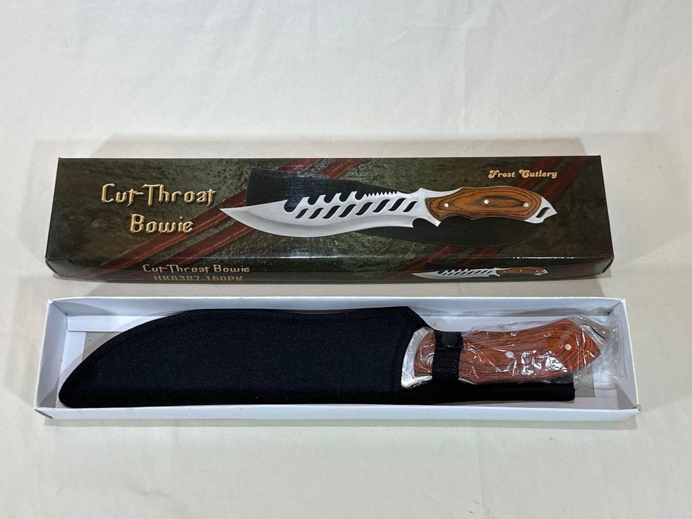 New in Box - Cut-Throat Bowie Knife by Frost Cutlery 