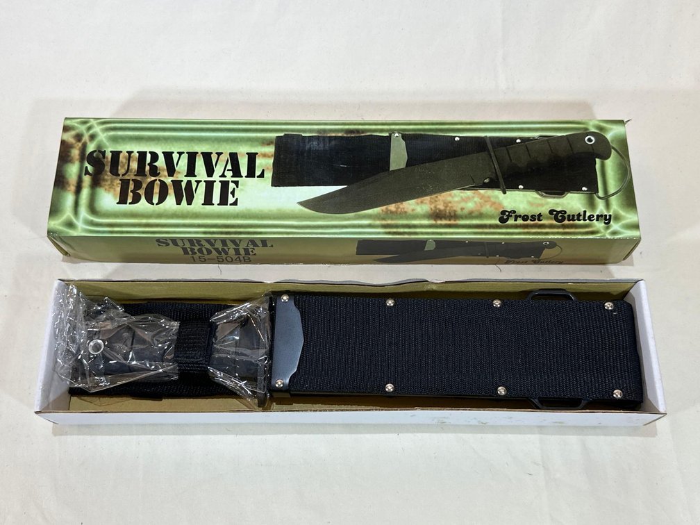 New in Box - Frost Cutlery Survival Bowie Knife 
