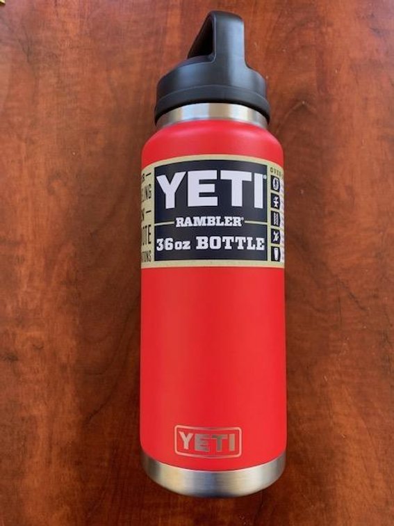 36oz Red Yeti Rambler Bottle