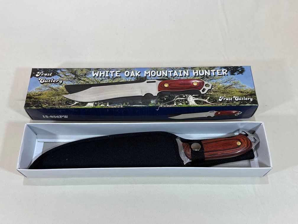 New in Box - Frost Cutlery White Oak Mountain Hunter Knife 
