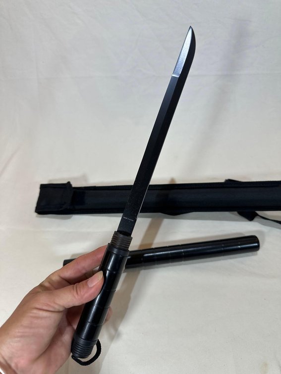 Night Watchman Baton with Hidden Sword and Lanyard