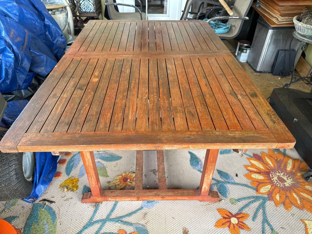 59" X 39" Teak Wood Outdoor Patio Table 