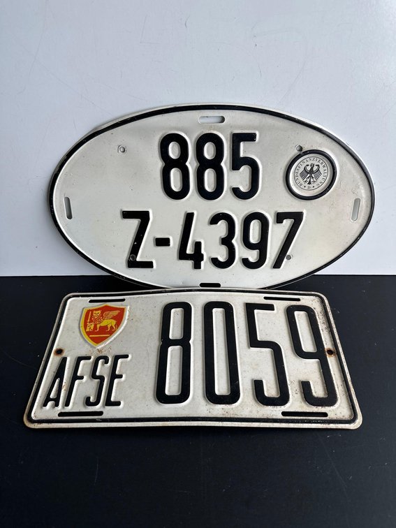 (X's 2) European License Plates 