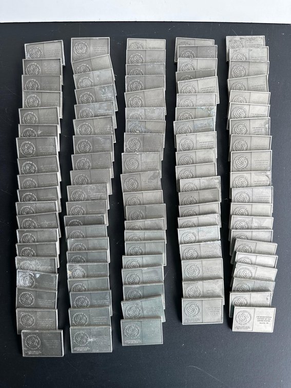 (X’s 99) Bicentennial 200th Anniversary Pewter Ignoration Plaques  