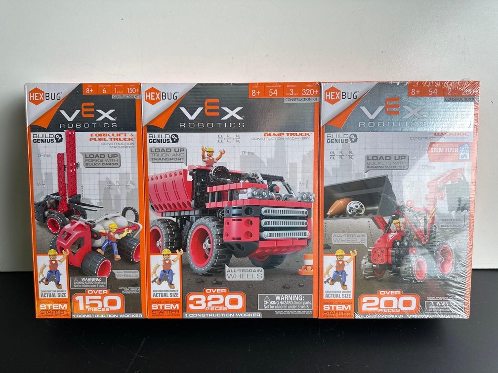 New in Box - 3pk HEX BUG VEX Robotics Build Genius Sets
