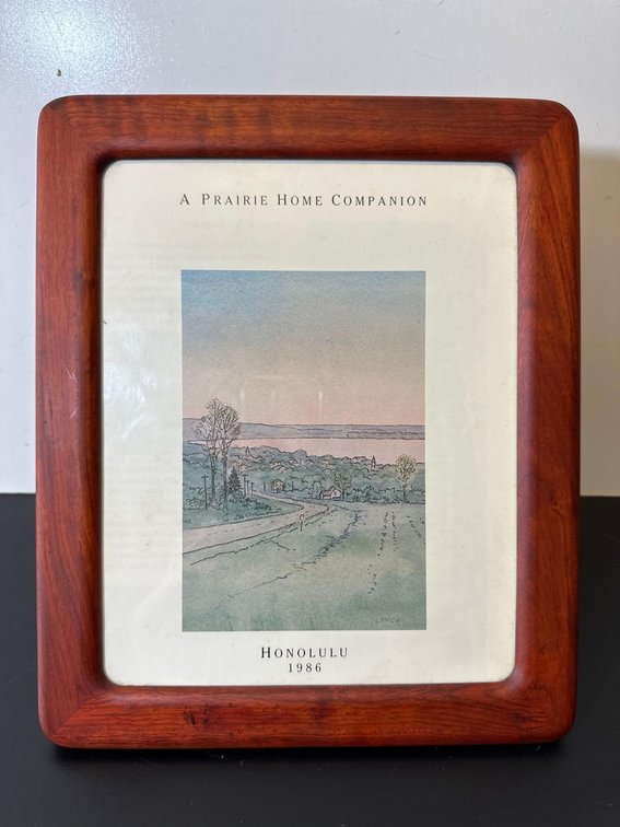 Wood Framed "A Prairie Home Companion" Honolulu 1986