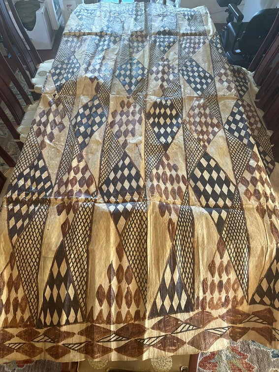 101" X 81" Tapa Cloth 