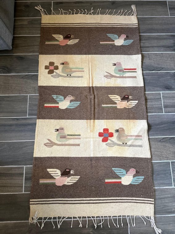 54" Long Bird Designed Rug/Mat
