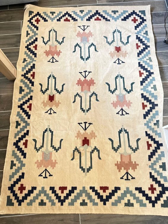 49" X 72" Light Colored Area Rug