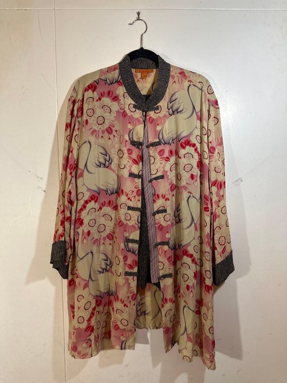 Karari 100% Silk Jacket, Top and Pant Set 