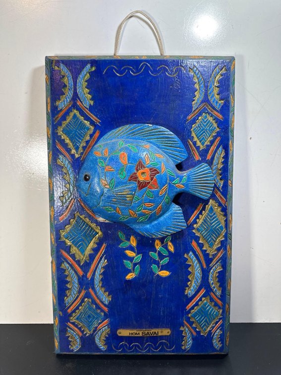 Contemporary Exotic Hom Savai Wood Carved Artistry 