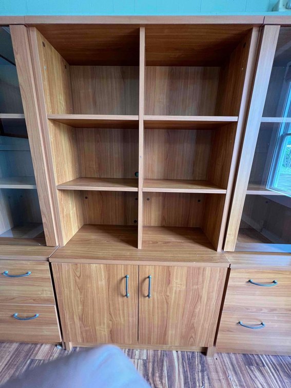 Wooden Office Hutch