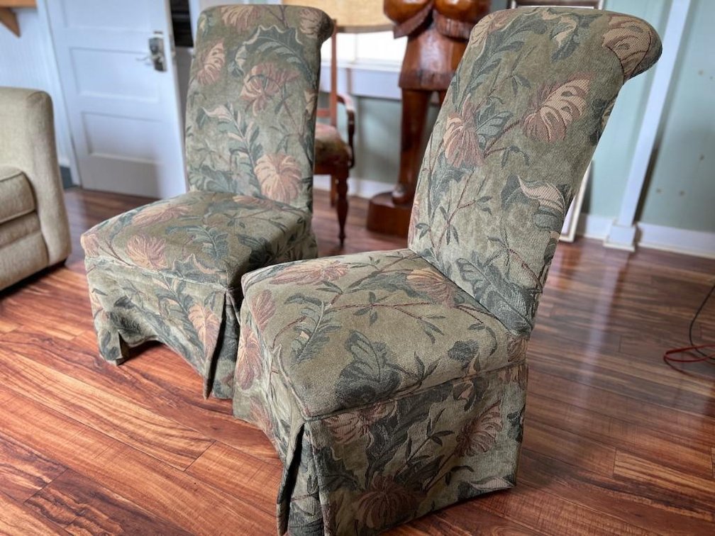 (X's 2) Upholstered High-back Dining Chairs