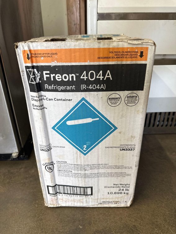 Freon Refrigerant (R-404A) 24lb. Dispo-A-Can Container