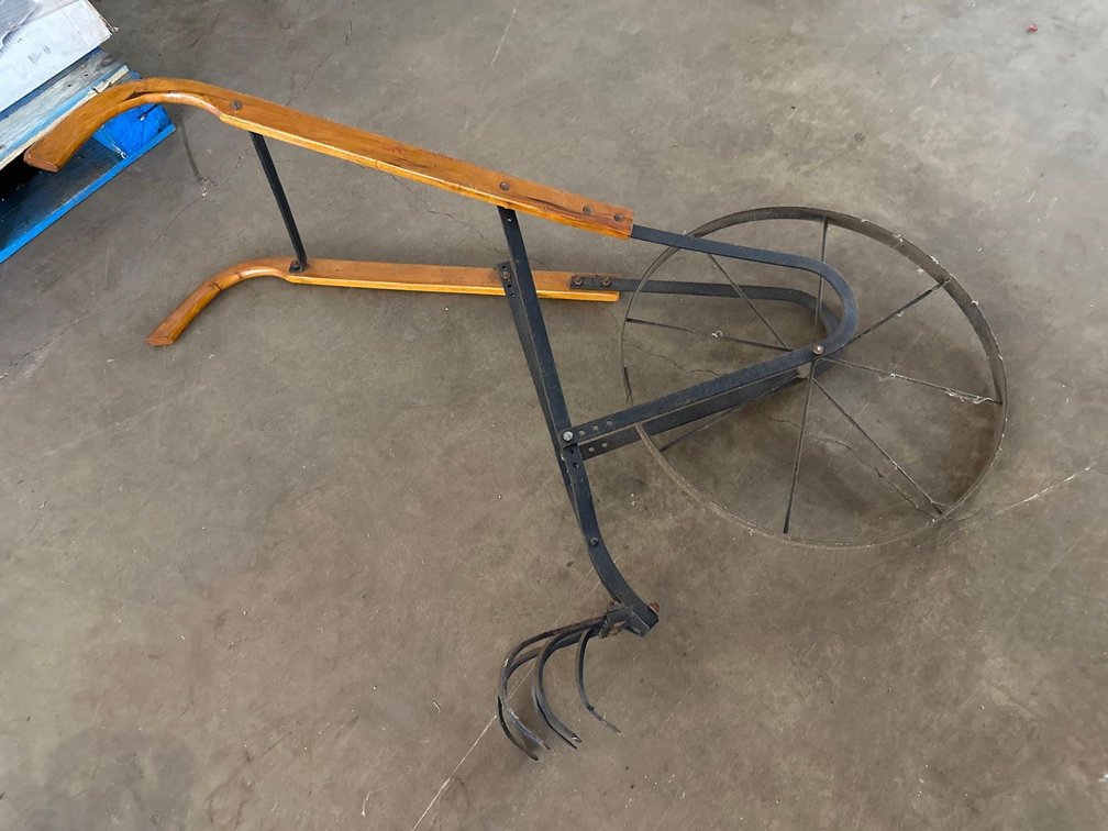 Vintage Walk-Behind Garden Plow