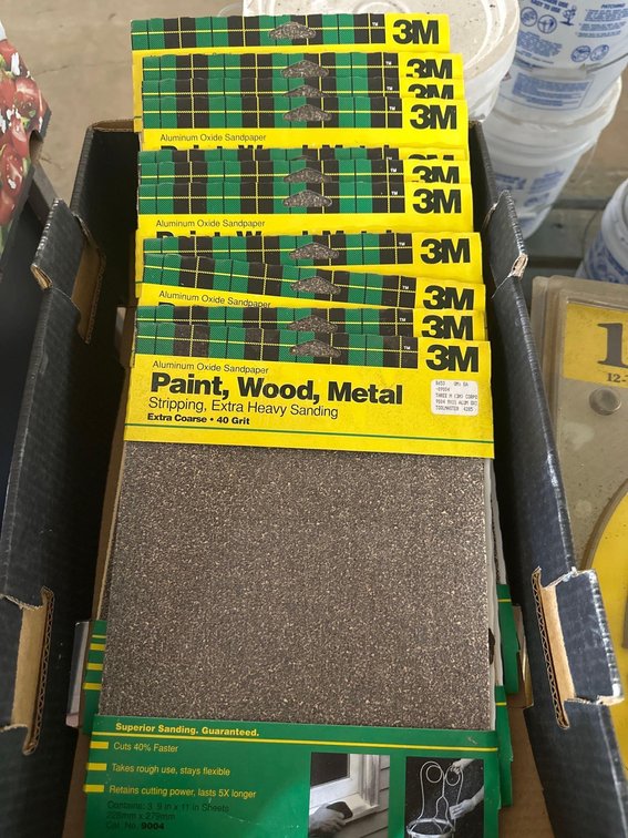 (X's 11) Extra Coarse 40 Grit Stripping Heavy Duty Sand Paper
