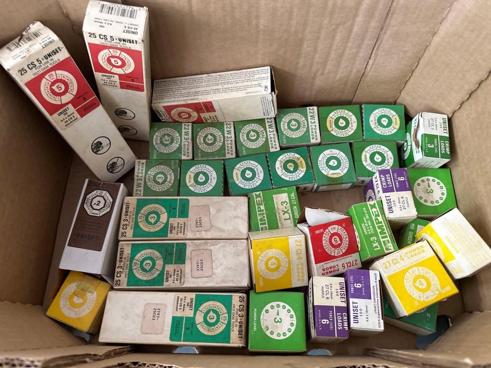 34 Boxes of Caliber 22 & 27 Power Crimp Loads