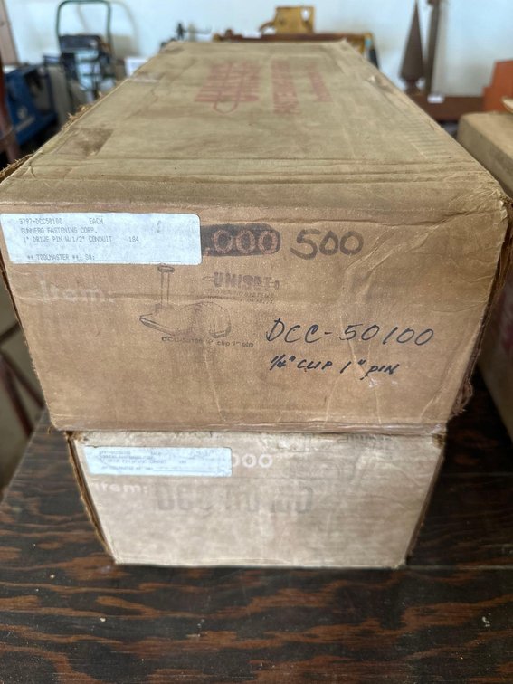 (X's 20) Boxes of 1/4" Clip 1" Pin Fasteners