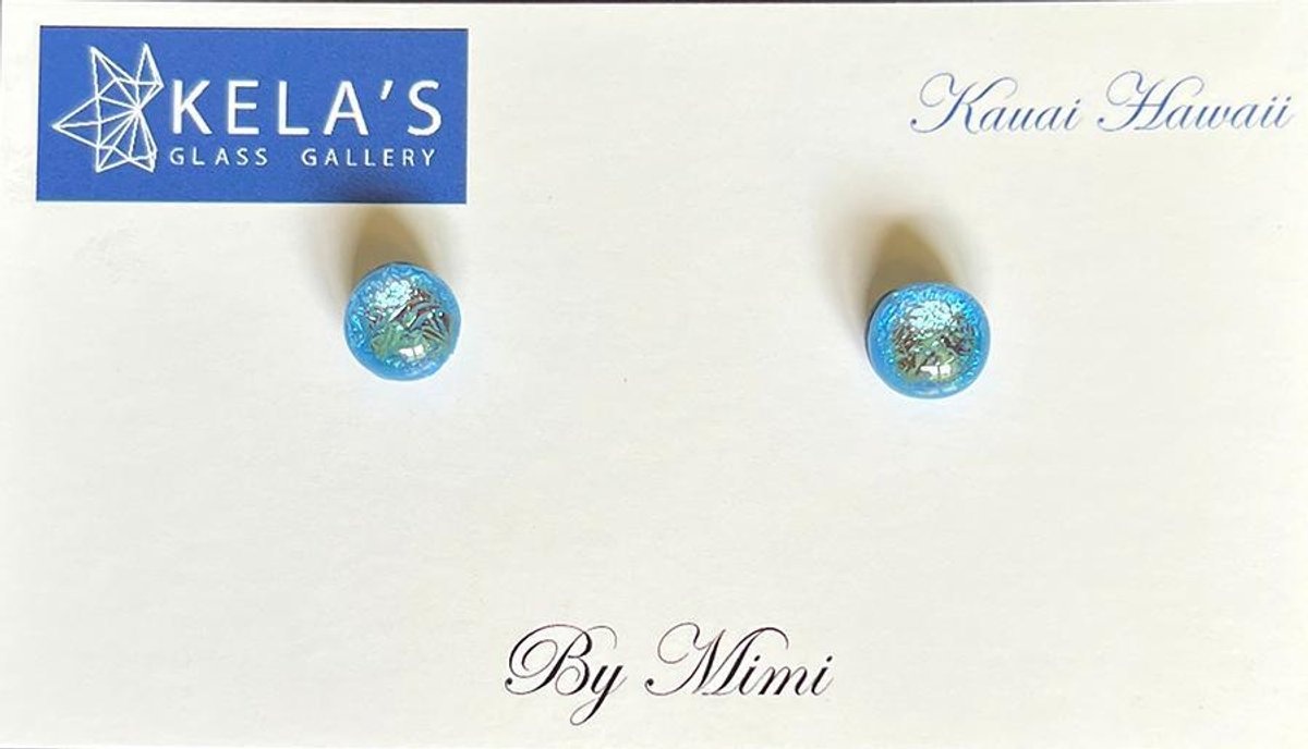 Kela's Glass Stud Earrings 2 Pairs