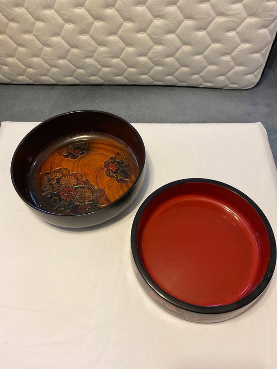 Mid-Century Asian Modern Lacquerware Bowls
